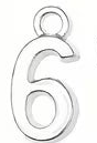 Silver Number Charms