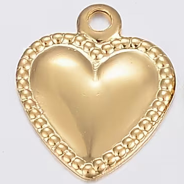 Mini Gold Heart Charm