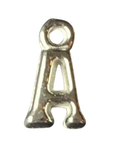 3D Silver Alphabet Letter Charms