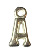 3D Silver Alphabet Letter Charms