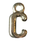 3D Silver Alphabet Letter Charms