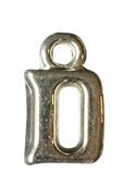 3D Silver Alphabet Letter Charms