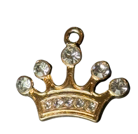 5-Point Rhinestone Crown Charm