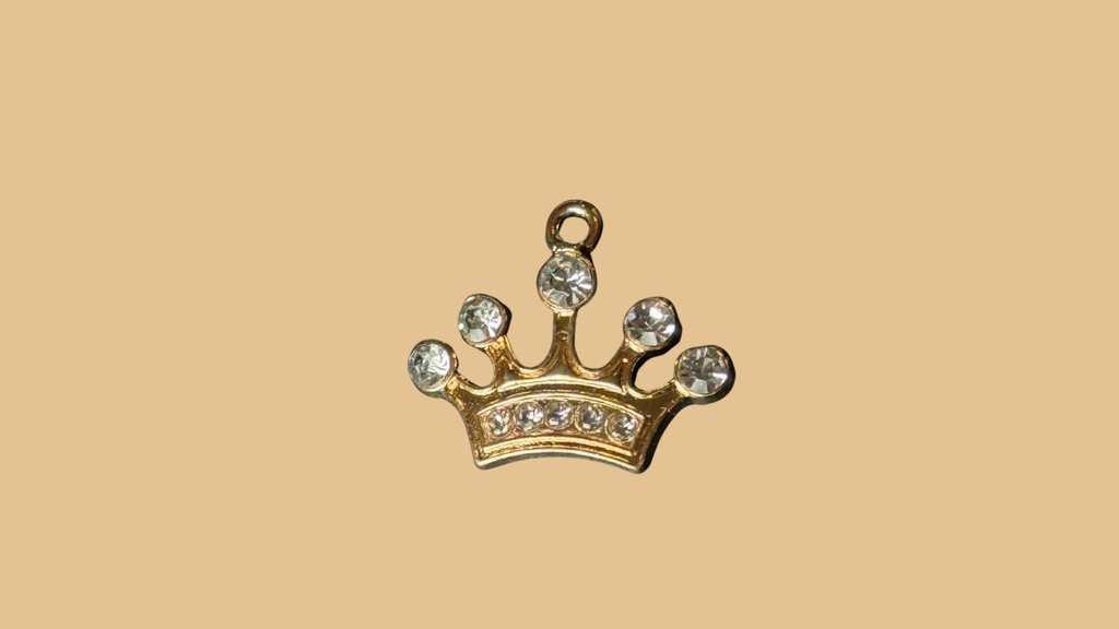 5-Point Rhinestone Crown Charm