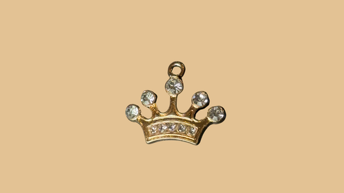 5-Point Rhinestone Crown Charm