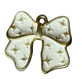 White Bow Charm