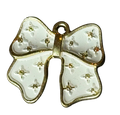 White Bow Charm