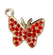 Sparking Rhinestone Butterfly Charms