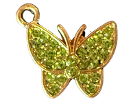 Sparking Rhinestone Butterfly Charms