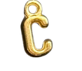 3D Gold Alphabet Letter Charms