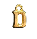 3D Gold Alphabet Letter Charms