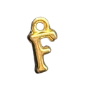 3D Gold Alphabet Letter Charms