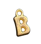 3D Gold Alphabet Letter Charms