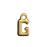 3D Gold Alphabet Letter Charms