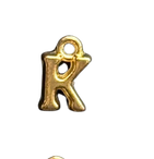 3D Gold Alphabet Letter Charms