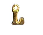 3D Gold Alphabet Letter Charms