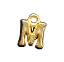 3D Gold Alphabet Letter Charms