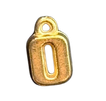 3D Gold Alphabet Letter Charms