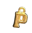 3D Gold Alphabet Letter Charms