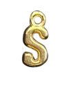 3D Gold Alphabet Letter Charms