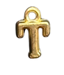 3D Gold Alphabet Letter Charms