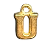 3D Gold Alphabet Letter Charms