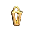 3D Gold Alphabet Letter Charms