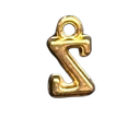 3D Gold Alphabet Letter Charms