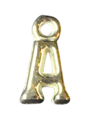 3D Gold Alphabet Letter Charms
