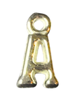 3D Gold Alphabet Letter Charms