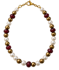 Garnet Game-Day Beaded Bracelet