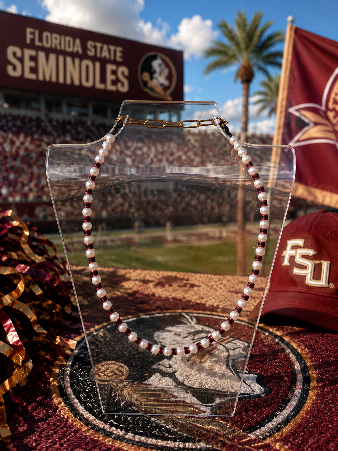 State Pearl Beaded Necklace