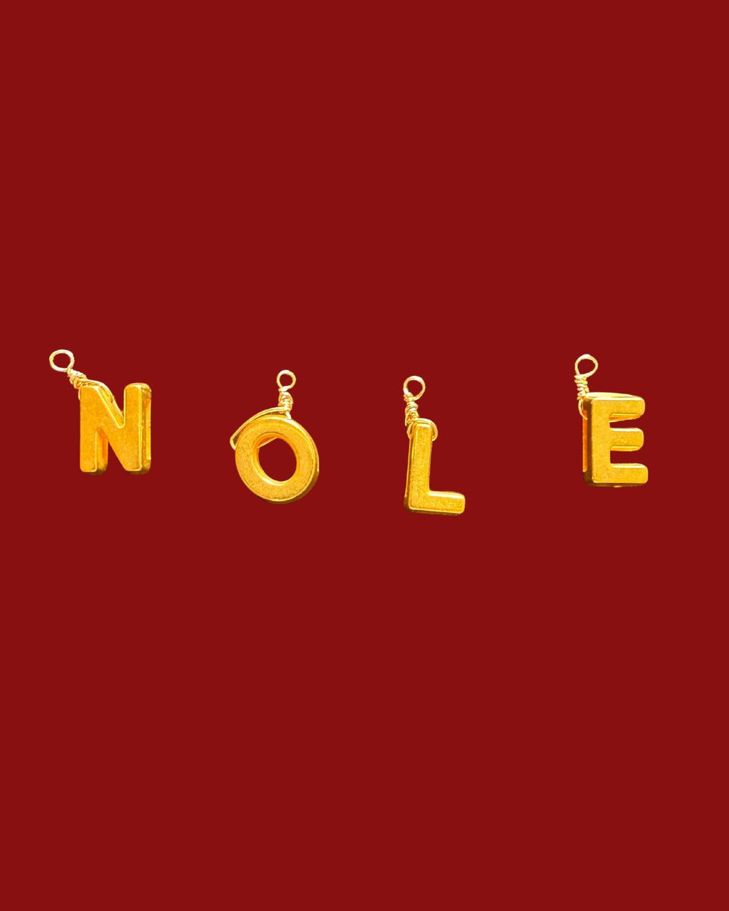 'N.O.L.E.' Wire-Wrapped Charms