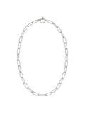 Silver Paperclip Chain Necklace