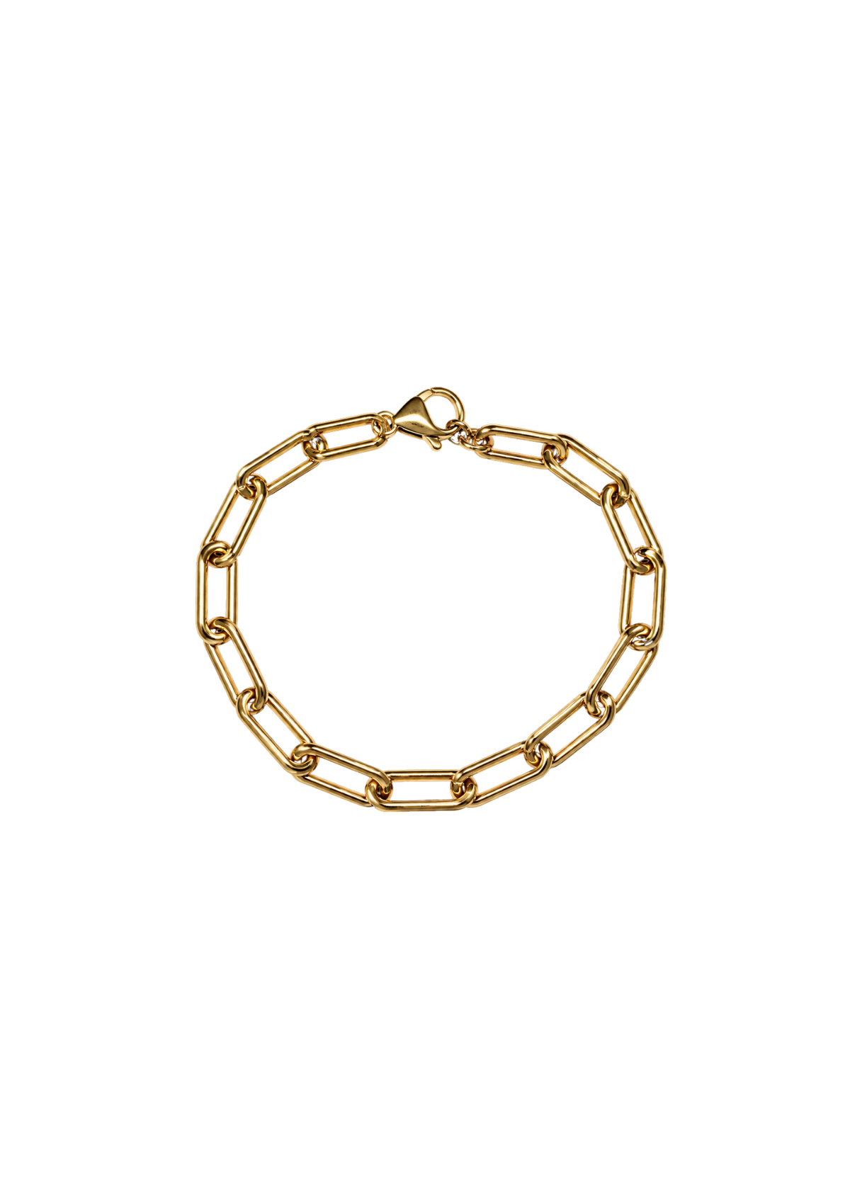 Gold Paperclip Chain Bracelet
