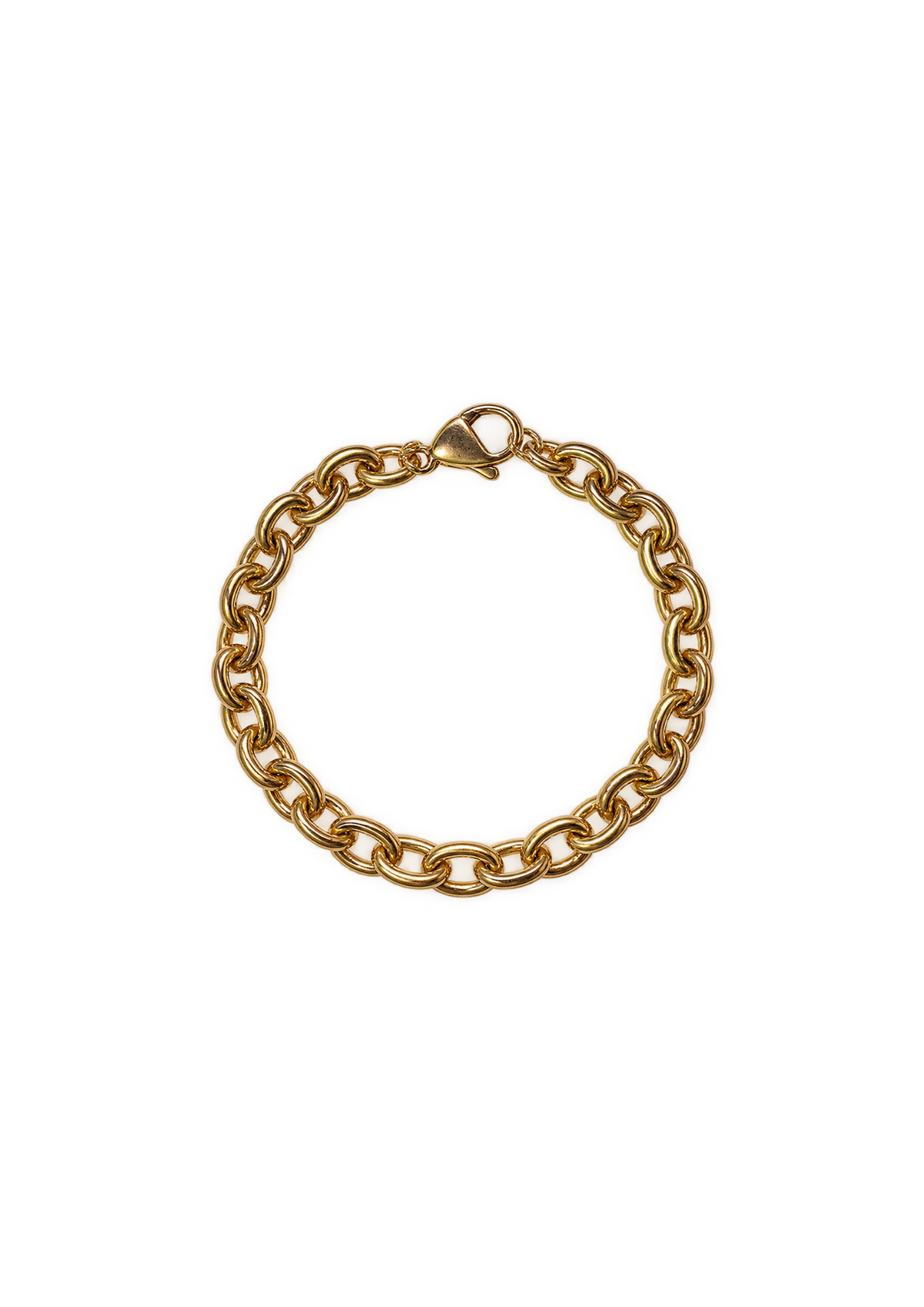 Gold Curb Chain Bracelet