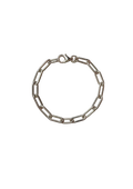 Silver Paperclip Chain Bracelet